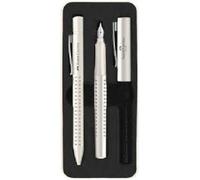Faber-Castell 201527 Ensemble De Stylos Blanc 2 Pièces