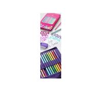 Faber-Castell – Crayons de couleur Sparkle 201737, coffret 12 pièces, étui métal, triangulaires