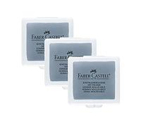 Faber-Castell 205004 Art Eraser 127220 Lot de 3 gommes à modeler Gris