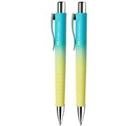 Faber-Castell 205217 - Stylo à bille Poly Ball Sunrise, 2 pièces, avec mine XB interchangeable, indélébile