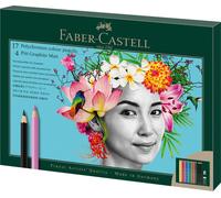 FABER-CASTELL 210052 FABER-CASTELL Polychromos & Pitt Graphite Matt Malset farbsortiert, 23 St.
