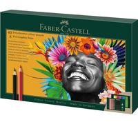 FABER-CASTELL 210054 FABER-CASTELL Polychromos & Pitt Graphite Mat Set de peinture couleurs assorties, 50 pcs.