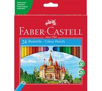 Faber-Castell 24-Colour Eco-Pencils 24 Count (Pack of 1) Colouring Book Bundle C