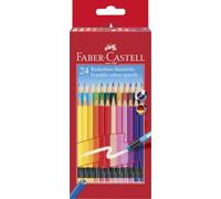 Faber-Castell - 24 crayons couleur Classic Colour effaçables | Crayons de couleur effaçables aux couleurs éclatantes, avec une gomme assortie - pour enfants et adultes