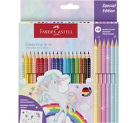 Faber-Castell - 24 crayons de couleur Licorne avec autocollants
