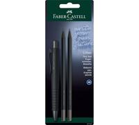 Faber-Castell Kit d'écriture 241124 All Black – stylo à bille Poly Ball Urban + 2 crayons Urban