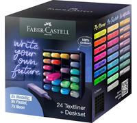 FABER-CASTELL 254602 FABER-CASTELL TL 46 Surligneur couleurs assorties, 24 pcs.