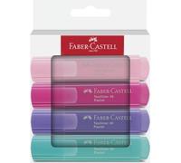Faber-Castell Surligneurs Textliner 1546 – Pack de 4 – Tons pastel