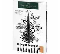 Faber-Castell 267102 Stylo Fin Multi Noir 8 Pièce(S)