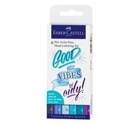 Faber-Castell 267123 Ensemble De Stylos Bleu, Blanc