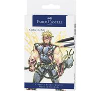 Faber-Castell 267191 FABER-CASTELL Crayon à encre de Chine PITT artist pen, étui de 11 pièces BD