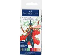 Faber-Castell 267196 Stylo De Calligraphie Beige, Bleu, Vert, Indigo,