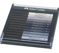 Faber-Castell Feutres Pitt Artist Pen pinceau nuances grises boîte de 12