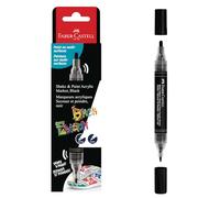 Faber-Castell – Marqueur acrylique double Black Edition Shake and Paint – Noir