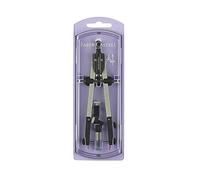 Faber-Castell 32722-8-L-P - Compas à réglage rapide avec vis centrale - Articulations sur les deux bras et accessoires de rechange - Couleur lavande pastel