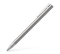 Faber-Castell 342004 - Roller Neo Slim en acier inoxydable, argent brillant