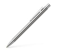 Faber-Castell Stylo à bille NEO Slim – acier inoxydable – épaisseur de mine M – argent brillant