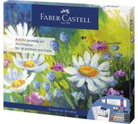 Set de peinture acrylique Faber-Castell 18 pièces Multicolore