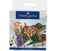 Faber-Castell Creative Studio Lot de 24 tubes de 20 ml à l'huile pour art, artisanat, dessin, croquis, maison, école, université, coloriage