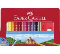 Faber-Castell Set de crayons de couleur 115886 – 36 crayons hexagonaux, étui métallique