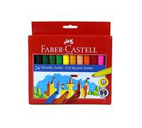 Faber Castell 554324.0 - Lot de 24 Feutres scolaires en étui de carton, dessin jumbo