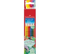 Faber-Castell – Set de crayons de couleur Colour Grip 2001 – 6 pièces – étui en carton