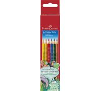 Faber-Castell – Set de crayons de couleur Colour Grip 2001 – 6 pièces – étui en carton