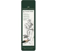 Crayon Faber Castell 9000 étui métallique 6 pces HB/B/2B/4B/6B/8B