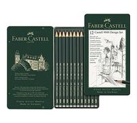 FABER-CASTELL 9000 Lot de 12 crayons à papier Motif castell 9000