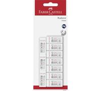 Faber-Castell 9556089886130 Blanc 10pièce(s) gomme à effacer - Gommes à effacer (Blanc, Ampoule, 10 pièce(s))