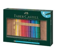 FABER-CASTELL Albrecht Dürer Coffret Aquarelle de 30 Crayons avec Trousse enroulable