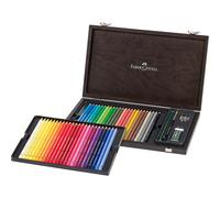 Faber-Castell Albrecht Dürer Coffret en bois de 48 crayons de couleur aquarellables