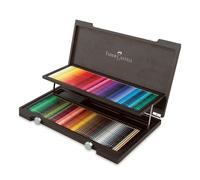 Faber-Castell - Crayons aquarellables Albrecht Dürer - Coffret 120 couleurs, boîte en bois, 3,8 mm