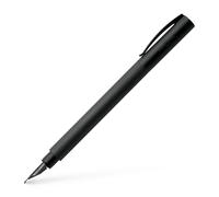 Faber-Castell Ambition Fountain Pen, All Black - Extra Fine Extra fine Royal Blu