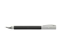 Faber-Castell Ambition Stylo-Plume Noir, Argent