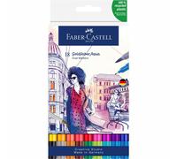 Faber Castell Aqua Dual Marker Gofa 0,4 mm Étui de 18 pièces
