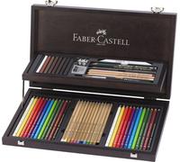 Faber Castell Art & Graphic Compendium coffret en bois 53 pièces