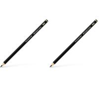 Faber-Castell Art & Graphic Pitt Crayon graphite mat, 14B, pour art, artisanat, dessin, croquis, maison, école, université, coloriage (Lot de 2)