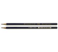 Faber-Castell B-1221-2H-2 - Blister avec 2 crayons graphite Goldfaber - 2H - Couleur grise