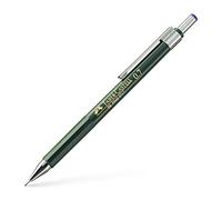 Faber Castell B-136700 - Porte-mine TK-Fine avec gomme et 3 mines fines graduées HB, trait 0,7 mm, noir