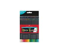 FABER-CASTELL Black Edition Crayons de couleur, étui en carton de 36 aucune couleur