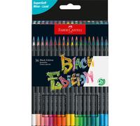 Faber-Castell Black Edition Lot de 36 crayons de couleur