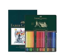 Faber-Castell Bloc à croquis A4 et boîte de 60 crayons de couleur Polychromos pour artistes - Kit d'art pour livres de coloriage pour adultes, fournitures d'artisanat, dessin, croquis, crayons