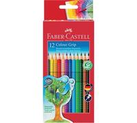 FABER-CASTELL Boîte de 12 Crayons de Couleur Colour Grip