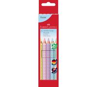 Faber-Castell Boîte de 5 crayons de couleur Jumbo Grip Pastel