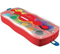 Faber-Castell - Boîte de Peinture à l'eau Connector, 24 Couleurs, Rouge