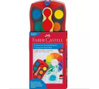 Faber Castell 125030 Connector Paint Box Colours Including Opaque White, red, 12