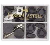 Faber-Castell Boîte de pièces de rechange pour compas 123131 – avec vis, porte‑mine, pointes