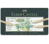 Faber-Castell Boîte Métal 12 Crayons Pastel Pitt
