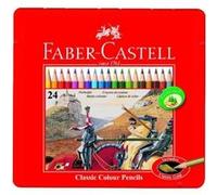 Faber-castell boîte métal 24 crayons de couleur G